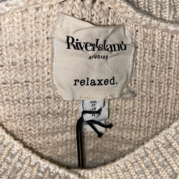 Cream Fringe Cardigan Size 4 - Picture 8 of 8